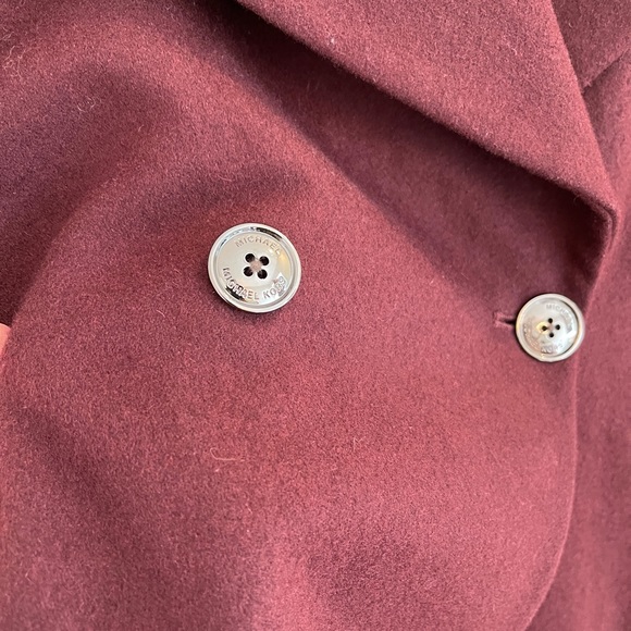 Michael Kors Double Breasted Wool Blend Swing Coat - Picture 8 of 10
